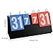 HSZJsto Portable Table Top Scoreboard Flipper, Multi Sports Score Flip Scoreboard Score Keeper, for Basketball, Football, Tennis, Soccer Badminton Competitive Sports