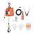 3-in-1 Electric Hoist Winch, 1100lbs Portable Winch Crane with Cable Remote Control, 110 Volt Portable Power Electric Hoist 25ft Lifting Height for Garage, Warehouses, Factories Lifting Towing