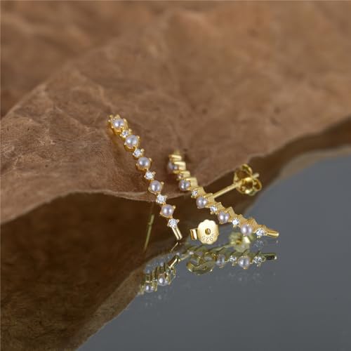 M&T 2015 solid 925 vermeil sterling silver stud earrings, minimalist earrings, one pair4