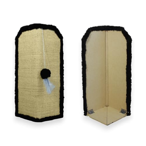 Kit com 2 Arranhador Protetor para Canto de Sofá e Cama Base Interna Preto