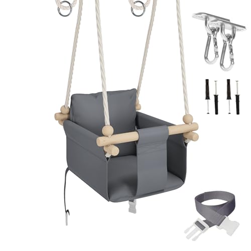 MAMOI® Babyschaukel, Baby schaukel Indoor, Kinderschaukel aus...