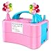 Deeplee Pompe à Ballon Gonfleur à Ballon électrique Portable Pompe à air pour Ballons de baudruche pour Fête, Mariage et Anniversaire Rose