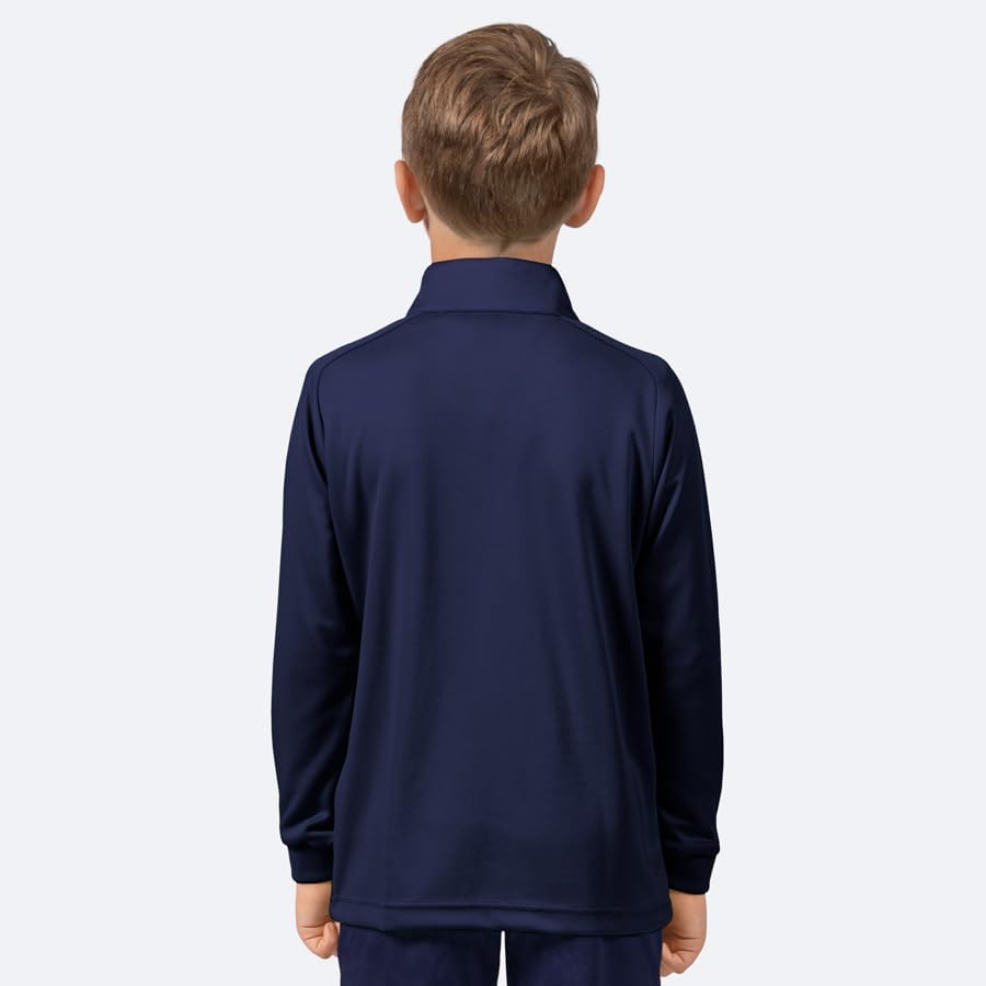 FORZA Kids'/Junior Full Zip Jackets [Ages 5-14] | Quick-Dry Polyester with Sweat Wicking & Collar – Ideal for Sports Training