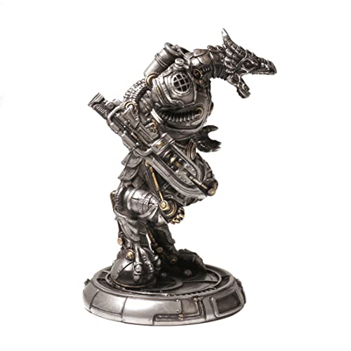 Estatua Dragón Mecanoide Steampunk Resina miniatura 5