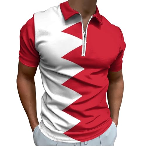 Polo homme Bahreïn respirant pour le golf et le quotidien décontracté en été
