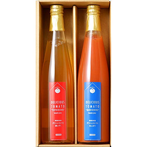 デリシャスファーム デリシャストマトギフト 赤白トマトジュース 500g 2本セット