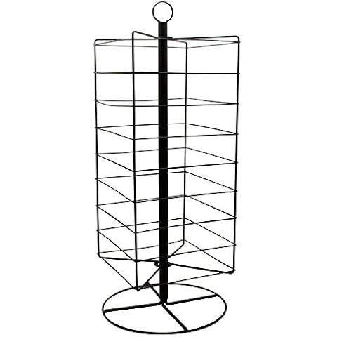 Tall Metal Rotating Jewelry Earring Card Holder Display ~ Holds 144 Cards Cover