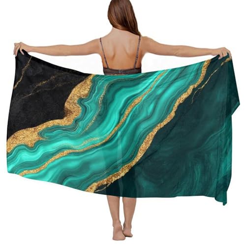 Summer Oversized Beach Scarf Bikini Chiffon Cover Up Fashion Shawl Scarf2
