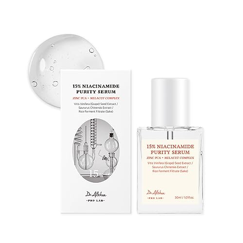 Dr. Althea 15% Niacinamide Purity Serum – Siero Viso Illuminante Con Zinc Pca & Melacut Complex – Pori Ridotti, Pelle Uniforme, Sebo Regolato – Vegano