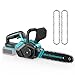 Cordless 12 Inch Chainsaw,Brushless Battery Electric Chainsaw Compatible with Makita BL 18V, Auto-Oiler, Handheld Chain Saw for Gardening Wood Cutting,Trimming (Without Battery and Charger)