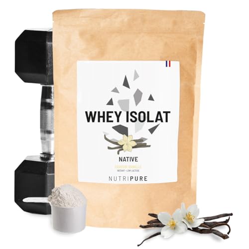 Nutripure | Pack Prise de Muscles | Whey Isolate Native + Créatine Monohydrate Poudre + Pre Workout (EAA, BCAA) | Idéal pour Musculation, Prise de Masse Musculaire, Fatigue Musculaire | Goût Vanille – Image 3