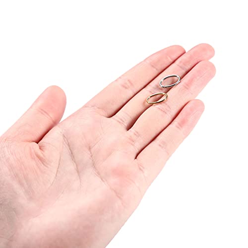 Daith Earrings 16 Gauge Hoop Earrings For Women 16G Nose Hoop Gold Septum Jewelry Surgical Steel Septum Ring Septum Clicker Lip Rings Helix Earring Rook Earring Conch Piercing Cartilage Earring 10Mm #TOP5