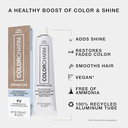 Image of COLORCHARM ShineLuxe Hair Gloss Collection | Hair Color & Cream Developer | Restores Color Vibrancy & Adds Shine with Smooth, Conditioned Results | Vegan Formula & Free of Ammonia