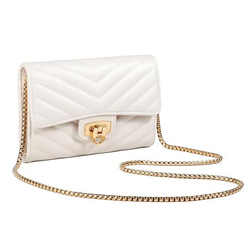 Image of YAZEKOUS Crossbody Bags Small Purse for Women Leather Phone Clutch Purses | Crossbody Purses with Card Slots Chain, Mini Sling Shoulder Cross Body Bag, Vegan Leather Phone Wallet Travel Outdoor Daily