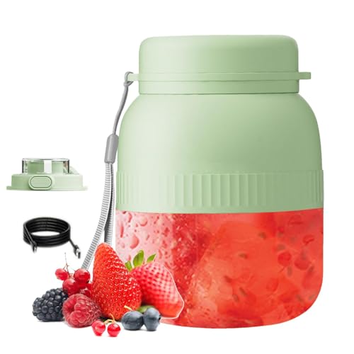 Taza de exprimidor portátil, taza de licuadora pequeña,Batidora eléctrica para batidos - Máquina de batido de frutas con exprimidor de gran capacidad, máquina de batido de frutas