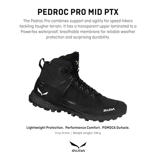 Image of Salewa Men's Pedroc Pro PTX Hiking Boots | Waterproof, Trekking & Trail Shoes