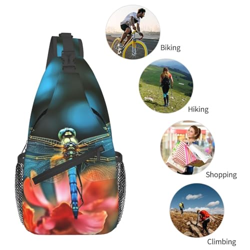 Bolso Crossbody Dragonfly para Hombre y Mujer Negro miniatura 6
