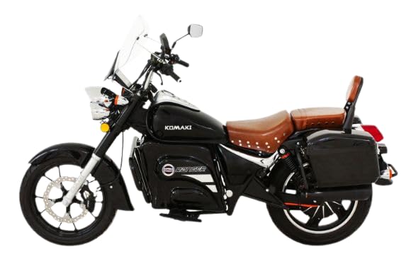 Vinayak Motors - Komaki Ranger New 2023 Model Electric Cruiser Bike II 200 to 250 Km Running in 1 time ChargeII Speed 70 to 80 Km (Jet Black)
