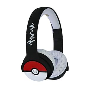 OTL Technologies Pokemon Pokeball JUNIOR BT hoofdtelefoon, draadloos, voor kinderen (officieel gelicentieerd product), PK0725, kinderen (in grootte verstelbaar)