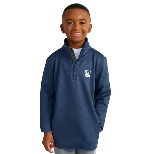HUK unisex-child Coldfront+ 1/4 Zip, Performance Fishing Jacket for Kids