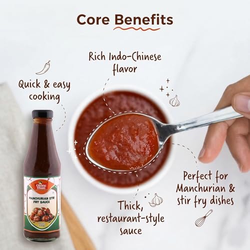 Image of Chokhi Dhani Manchurian Sauce 310g | Indo Chinese Stir Fry Sauce | Cooking Sauce | Restaurant Style Manchurian Flavour