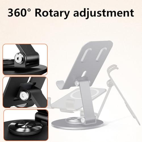 Support de bureau pour telephone portable avec pivotement complet 360 - 6