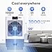 Hexago Swamp Cooler, 10000 CFM Evaporative Air Cooler with 3-Speed, Remote Control, 24H Timer, 29 Gallon, Water Shortage Warning, 9 FT Cord, For Indooor Outdoor Patio Garage Use, ETL Safety Listed
