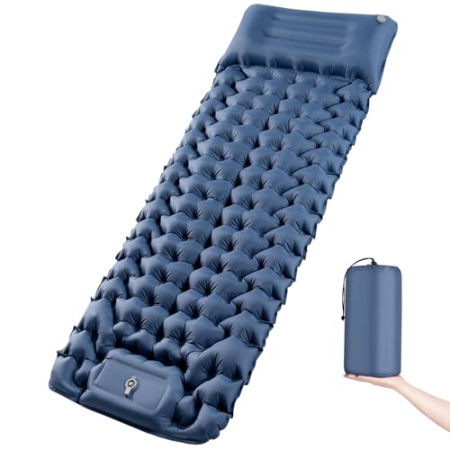 Camping Sleeping Pad | Ultra Lightweight & Compact | Ergonomic Camping Mattress for Indoor & Outdoor...