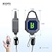 Booms Fishing RG4 2-Pack Fly Fishing Retractor, Locking Retractable Gear Tether, Heavy Duty Retractable Keychain with 27.5” Steel Retractable Cord, 7.7oz Gray