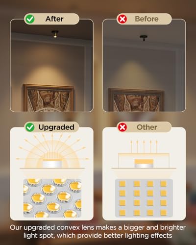Image of Spot Lights Indoor Led Spotlight: Rechargeable Battery Wireless Up Lights Indoor - Plants Tree Artwork Portrait Picture Display Accent Lighting for Home Decorators Homeowners Art Collectors(2 Pack)