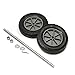 Global Industrial Replacement Mold-On 8" Rubber Hand Truck Wheel Kit
