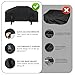 Winch Cover, High Quality Heavy Duty UV-resistant Winch Protective Cover, Indoor/Outdoor Winch Accessories, Weather Resistant Dust Cover for Electric Winches up to 12000Lbs (Black)
