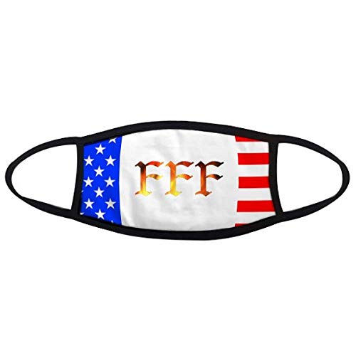 Masque bouche chaud et anti-poussière avec motif flamme et drapeau à rayures