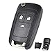 XUKEY 3 Pulsanti Chiave Telecomando di Ricambio per Vauxhall/Opel Astra J Zafira B Insignia A, Kit di Riparazione Chiave Non Tagliata