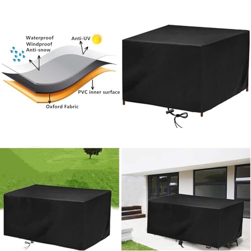 Housse imperméable de jardin 110x70 cm noire anti-UV