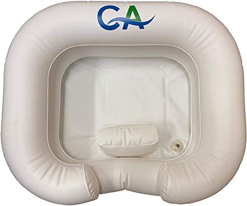 Comfort Axis Inflatable Shampoo Basin With Bedside Pvc Shower Bag Combo Pack #TOP4