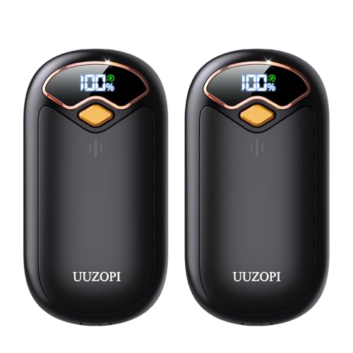 Hand Warmers Rechargeable - Magnetic Electric Hand Warmers 2 Pack, LED Display, 4 Settings Fast Heating Reusable Portable Heater Handwarmers for Golf Hunting Camping Essentials, Gifts for Men Women