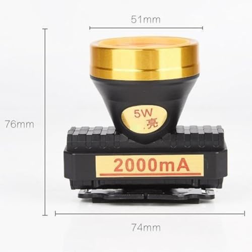 Linterna frontal para pesca nocturna y actividades al aire libre con LED 2