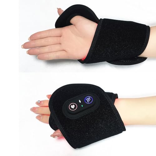 Cinturón de terapia infrarroja para alivio del dolor y recuperación muscular, dispositivo de terapia de luz portátil para soporte de muñeca y rodilla