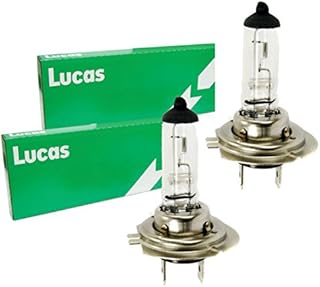 H7 Headlight Bulbs x2 Lucas Fits B-Max C-Max Fiesta Focus Galaxy Mondeo