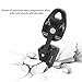 SPYMINNPOO Single Rope Pulley with Block, Safety Equipment Heavy Duty Magnalium Alloy Pully for Climbing Aerial Work