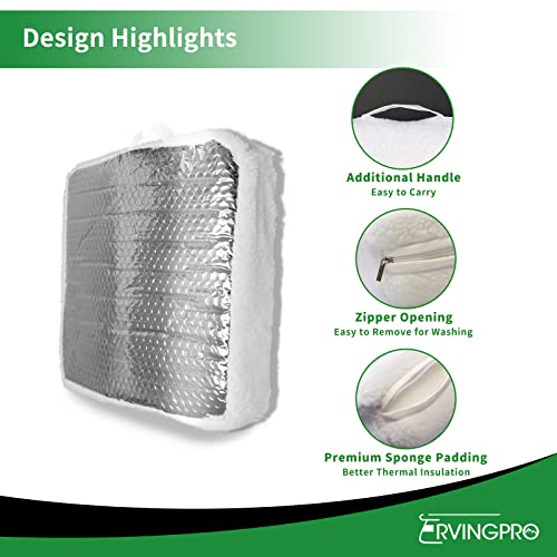 RVINGPRO 2 Pack RV Vent Insulators 14" x 14" x 3" RV Vent Pillows RV