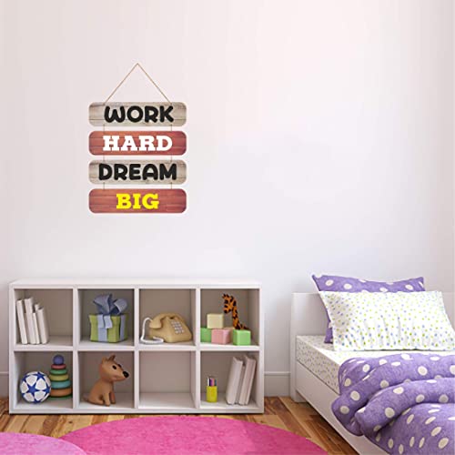 Image of Zesta Dream Big Wooden Wall Hanging Decorative Items /Hanging Home Wall Decor Items /MDF Decoration Items /Cute Wall Art For Living Room /Home Decor Items Living Room