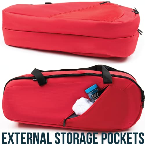 Athletico Tennis Bag And Racketball Bag - Tennis Bags For Women And Men To Hold Tennis Racket, Racquetball Racket, Pickleball Paddles And Other Equipment Or Gear (Red) #TOP5