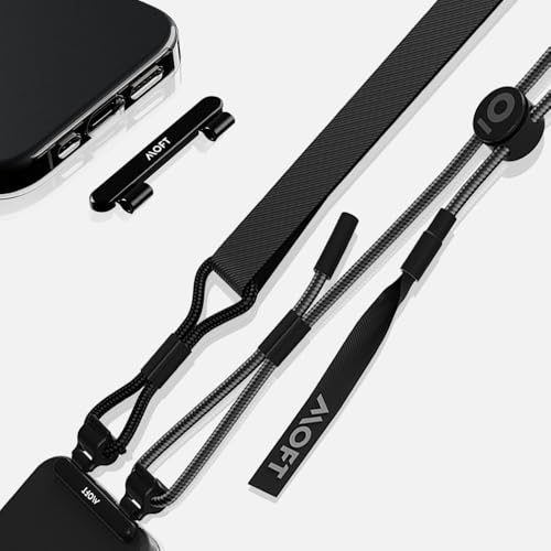 MOFT iPhone 15 MOVAS? ���U�[�P�[�X �y �X�g���b�v�z���_2�t�� �z MagSafe�Ή� �����Y�K�[�h �ϋv�e�X�g�N���A 1.5m�����h�~ �������{�^�� �S�ʕی� �ی�P�[�X ���ϋv ���≘��ɋ���iPhone15 Pro ProMa