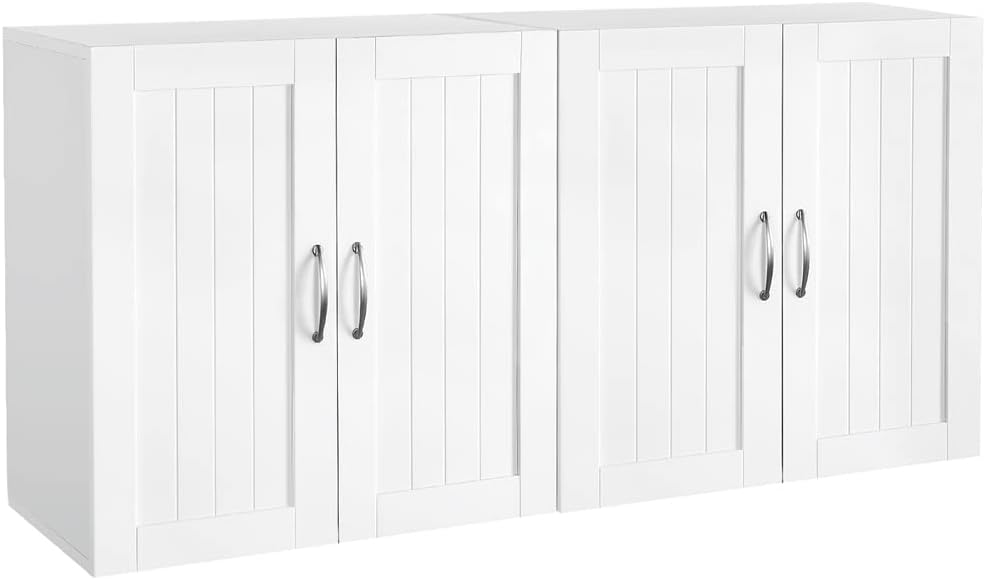 Yaheetech 2PCS Kitchen Cupboard Storage Bathroom Wall