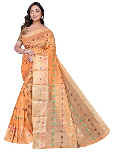 Image of Sarees for Women Wear Organaza Silk Banarasi Sari Kanjivaram Soft Pure Paithani Wedding Original Kanchipuram Pattu Sadi with Blouse Piece 2026 (Flowermeena)