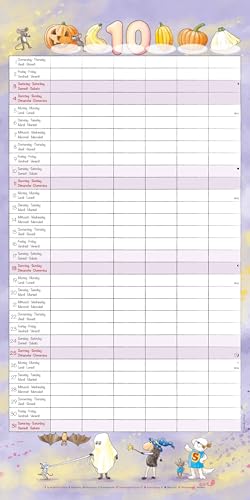 Alpha Edition - Familienplaner Cartoon Kalender 2026 – 30x30 cm – Broschürenkalender mit 6 Spalten & Platz für Notizen – Lustiger Wandkalender für ... Feiertagen & Ferienterminen: by Bayer-Design