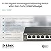 D-Link PoE Switch, 8 Port Ethernet Gigabit Unmanaged Desktop Switch with 4 PoE Ports 68W Budget (DGS-1008P),Black