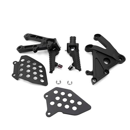 Image of Motorcycles Front Footpegs Footrest Bracket for Honda CBR600RR CBR 600RR 2003-2006 2004 2005 Matte Black